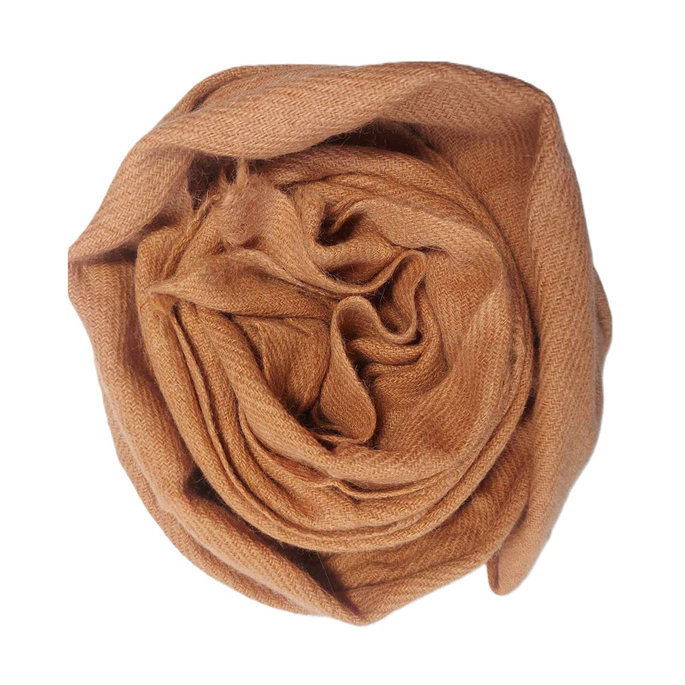 Brown Cashmere Scarf | Shawl | Wrap | Muffler | Handmade