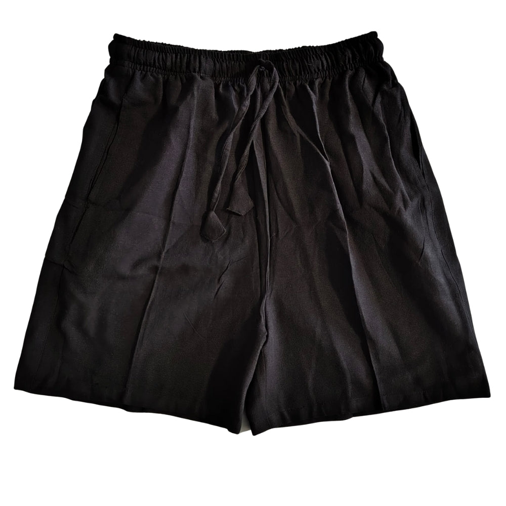 Black Hemp Shorts| Pant | Women | THC Free | 55% Hemp | 45% Cotton