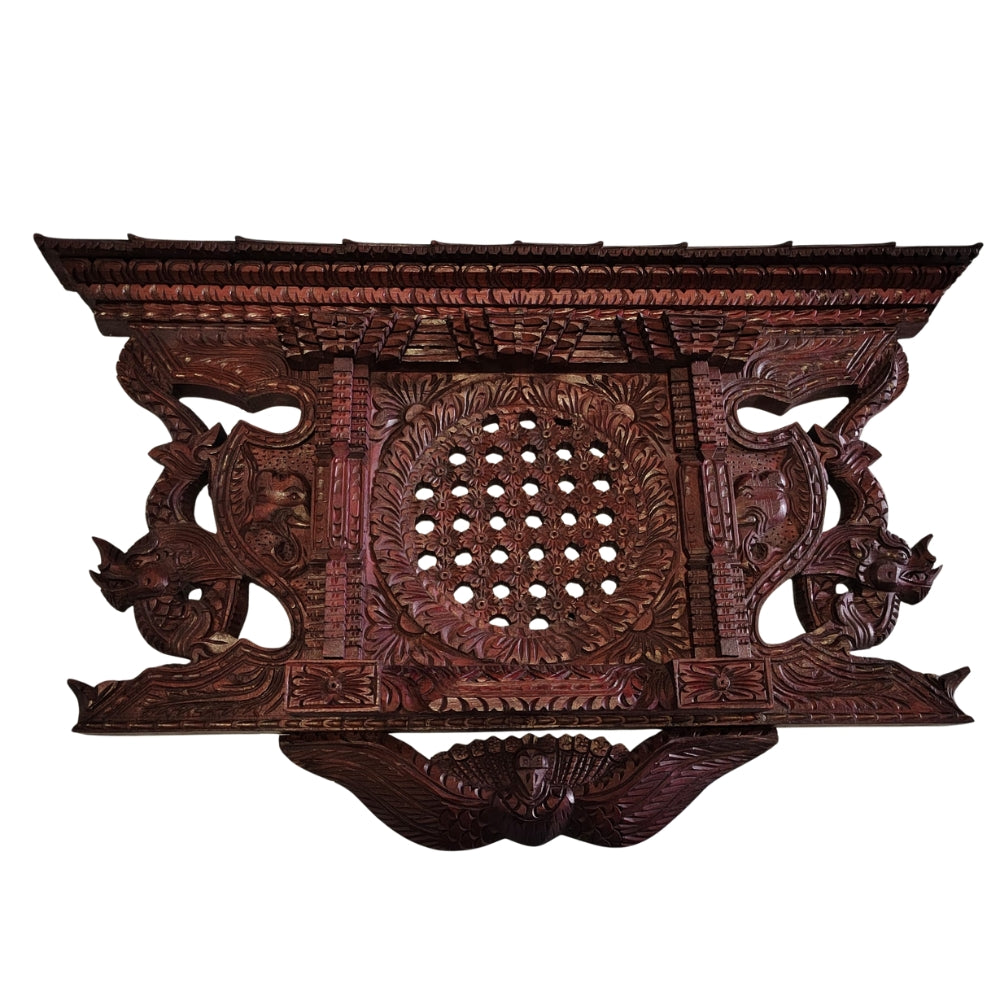 Aankhi Jhyal | Handcrafted Wooden Window Frame | Wall Hanging | Decor | Size 610 x 305mm