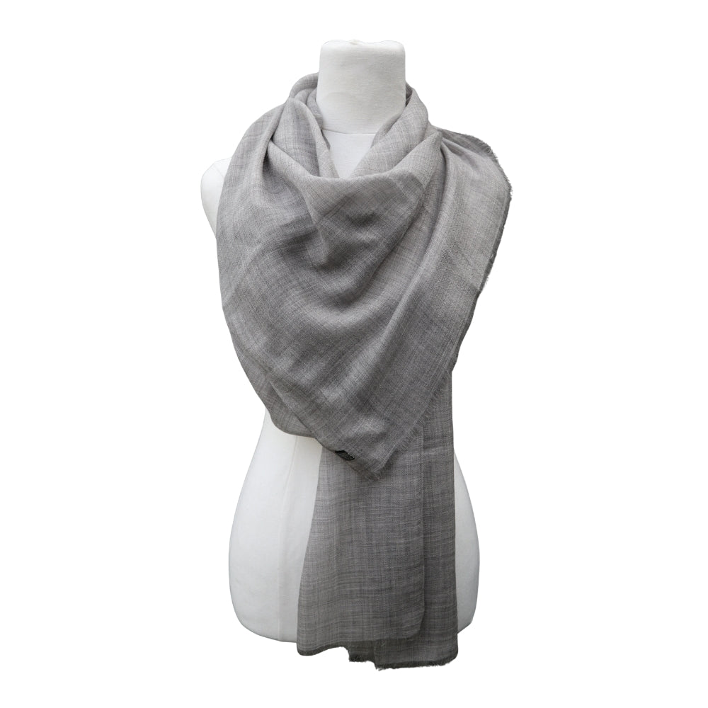 Grey Cashmere | Pashmina Ring Scarf | Shawl | Wrap | Muffler
