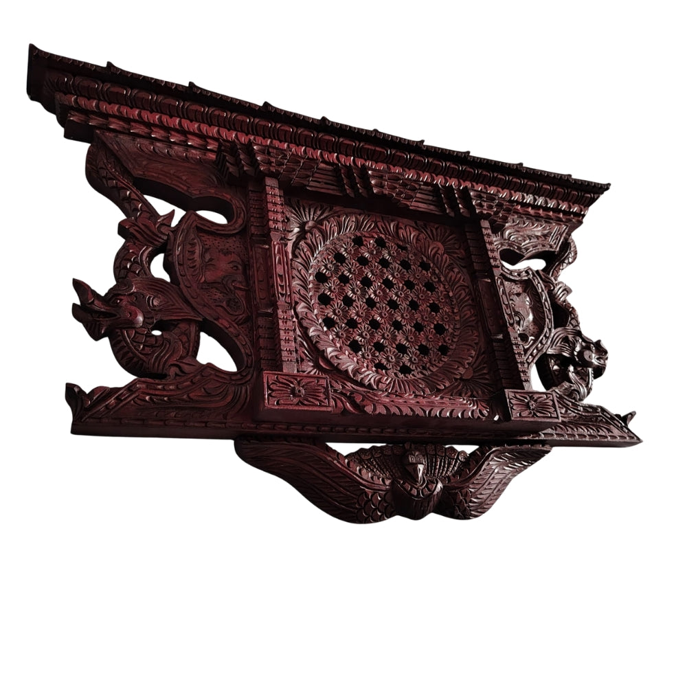 Aankhi Jhyal | Handcrafted Wooden Window Frame | Wall Hanging | Decor | Size 610 x 305mm