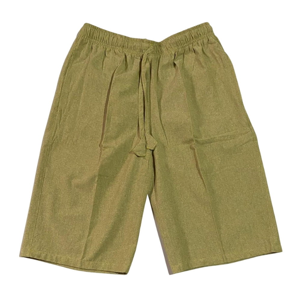 Olive Hemp Shorts| Pant | THC Free | Unisex | 55% Hemp | 45% Cotton