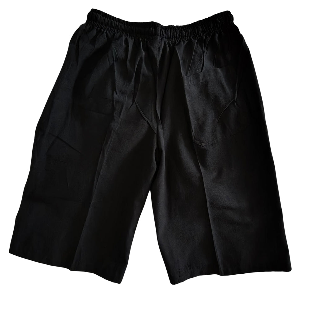 Black Hemp Shorts| Pant | THC Free | Unisex | 55% Hemp | 45% Cotton