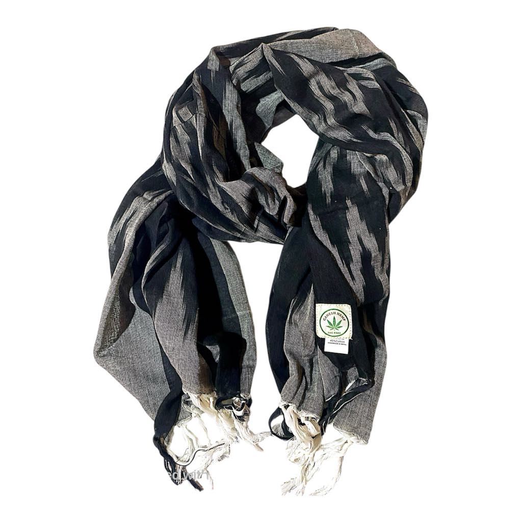Hemp Scarf | Shawl | Wrap | Muffler | Hemp 55% Cotton 45% | THC free