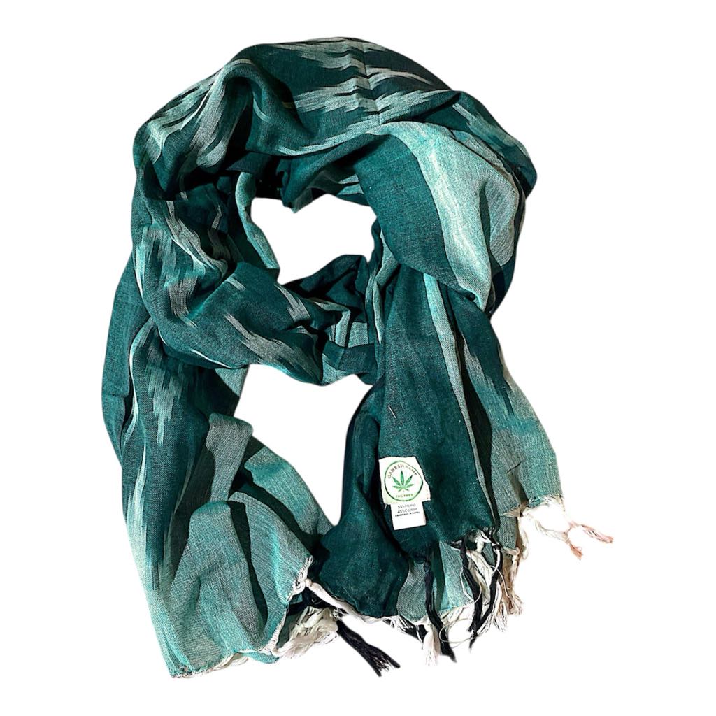 Hemp Scarf | Shawl | Wrap | Muffler | Hemp 55% Cotton 45% | THC free