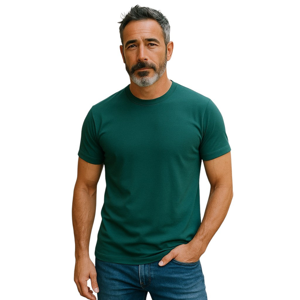 Green Hemp | Cotton Short Sleeve T-Shirt | Unisex | 40% Hemp | 60% Cotton