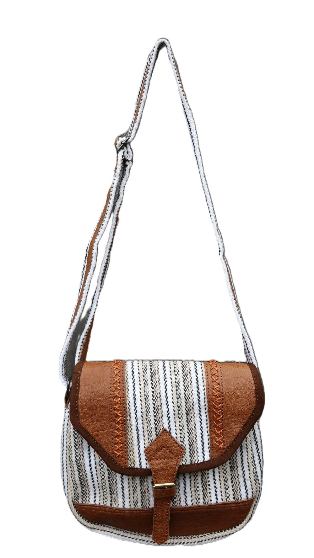 Light Grey Hemp Shoulder Bag | Handmade | Small | Crafted