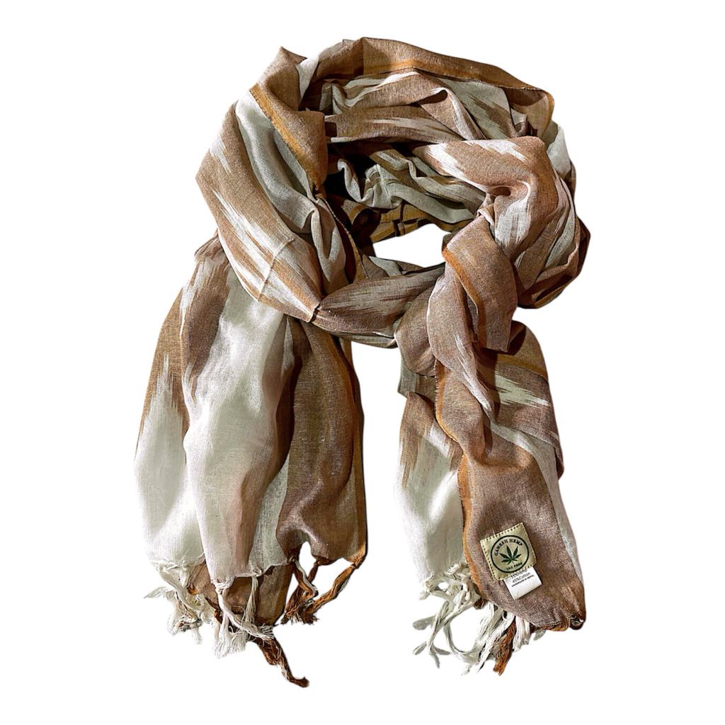 Hemp Scarf | Shawl | Wrap | Muffler | Hemp 55% Cotton 45% | THC free