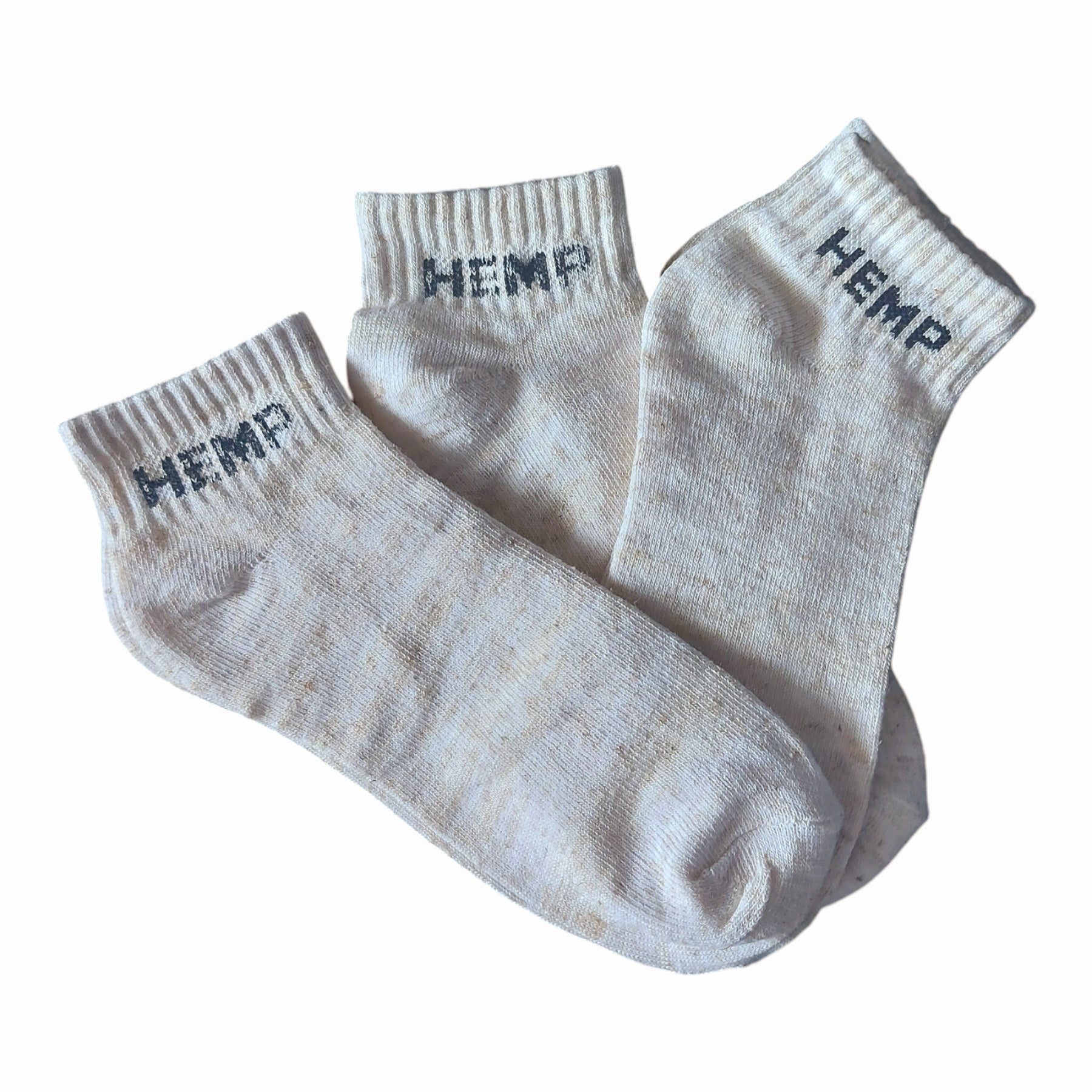 Unisex Hemp Socks (Pair) | Free Size | Ankle high