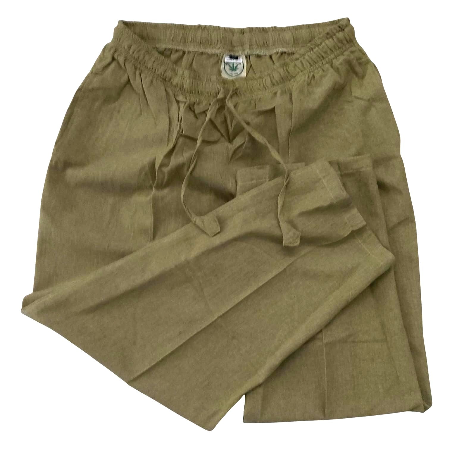 Olive Hemp Trouser | Pant | THC Free | Unisex | 55% Hemp | 45% Cotton