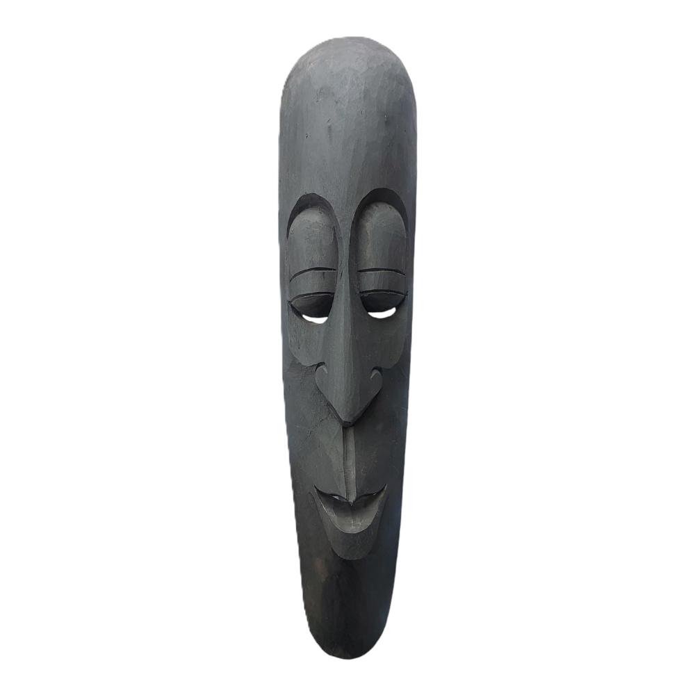 Handcrafted Long Face Wooden Mask | Wall Hanging | Made in Nepal