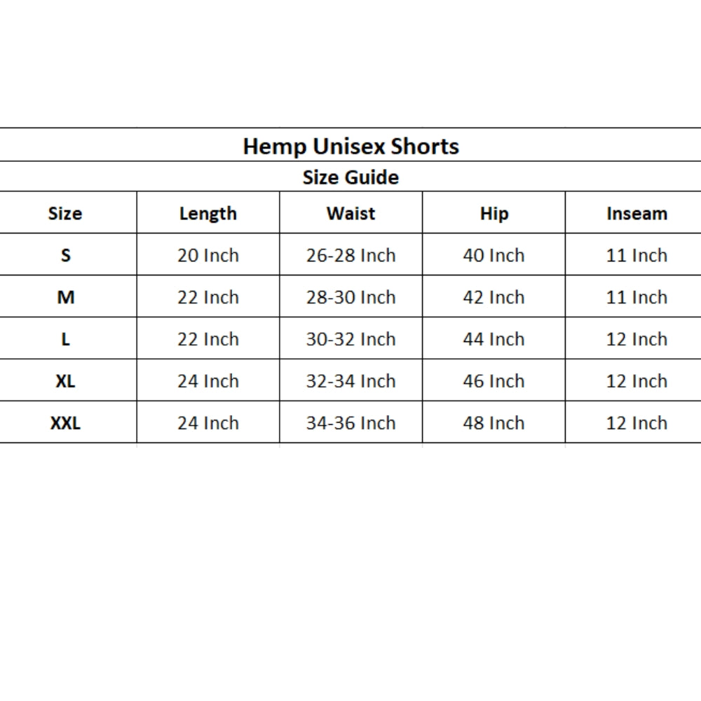 Grey Hemp Shorts| Pant | THC Free | Unisex | 55% Hemp | 45% Cotton