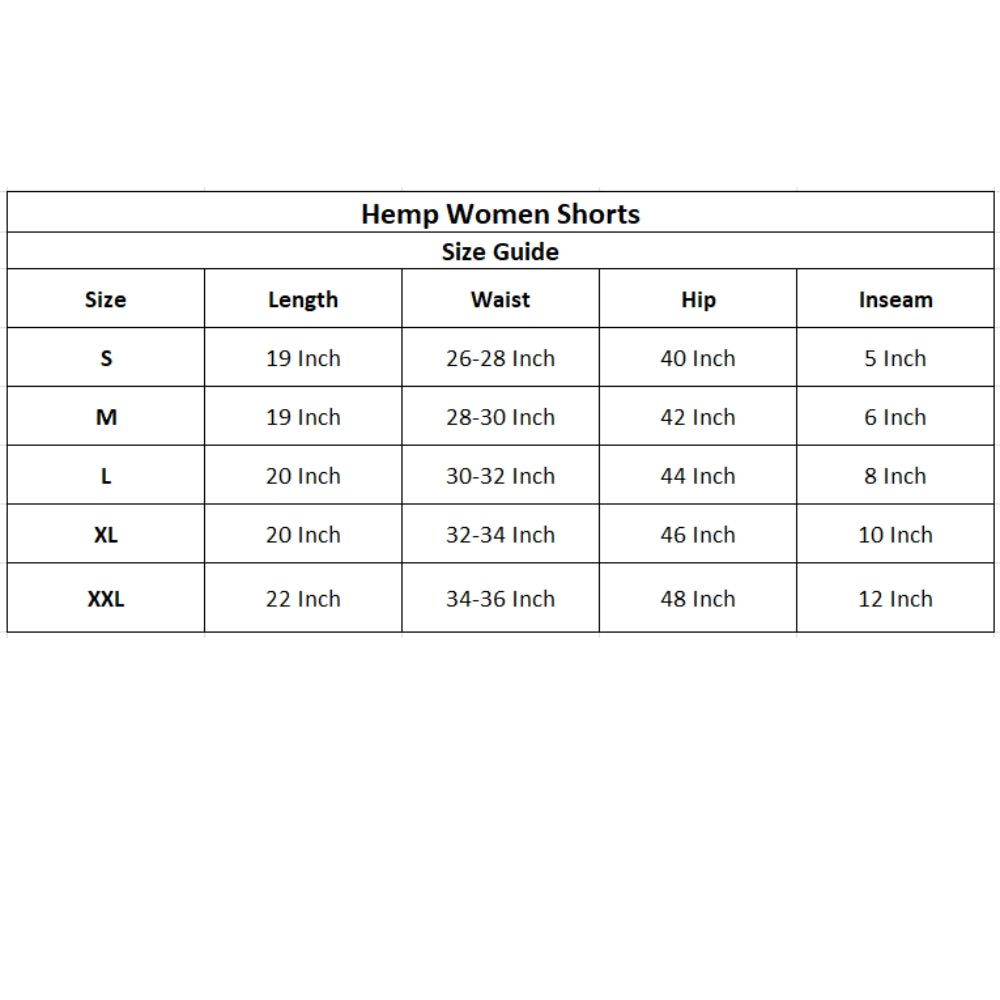 Black Hemp Shorts| Pant | Women | THC Free | 55% Hemp | 45% Cotton