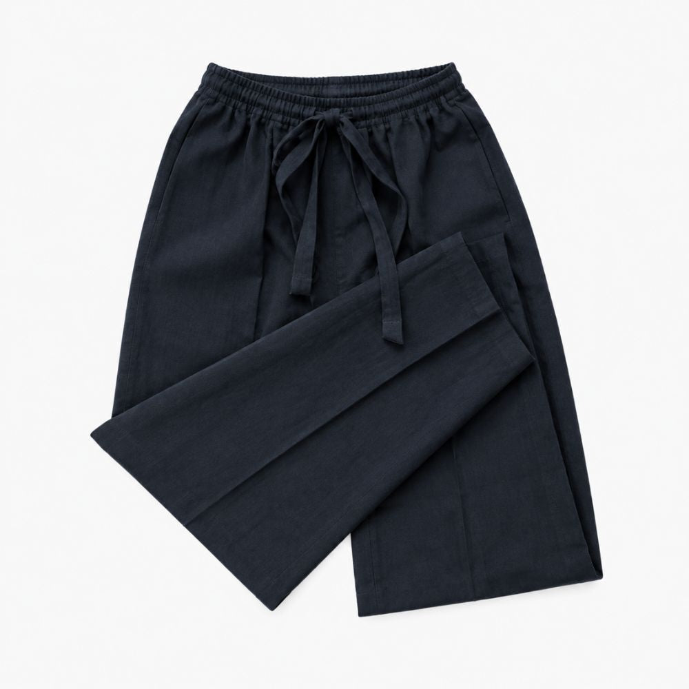 Black Hemp Trouser | Pant | THC Free | Unisex | 55% Hemp | 45% Cotton