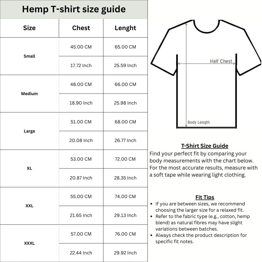 Black Hemp/Cotton Unisex Tee | Breathable & THC-Free | 35% Hemp, 15% Viscose, 50% Cotton